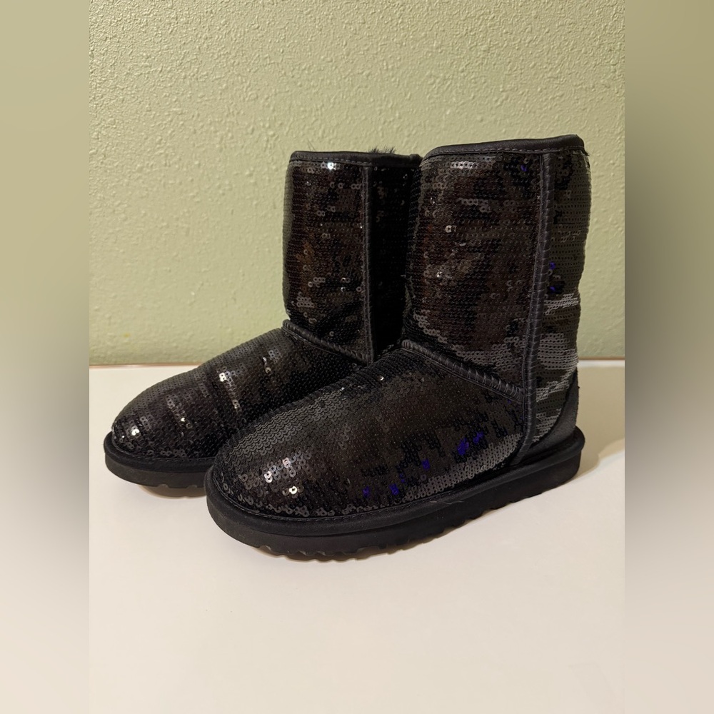 Black Sequin UGG boots